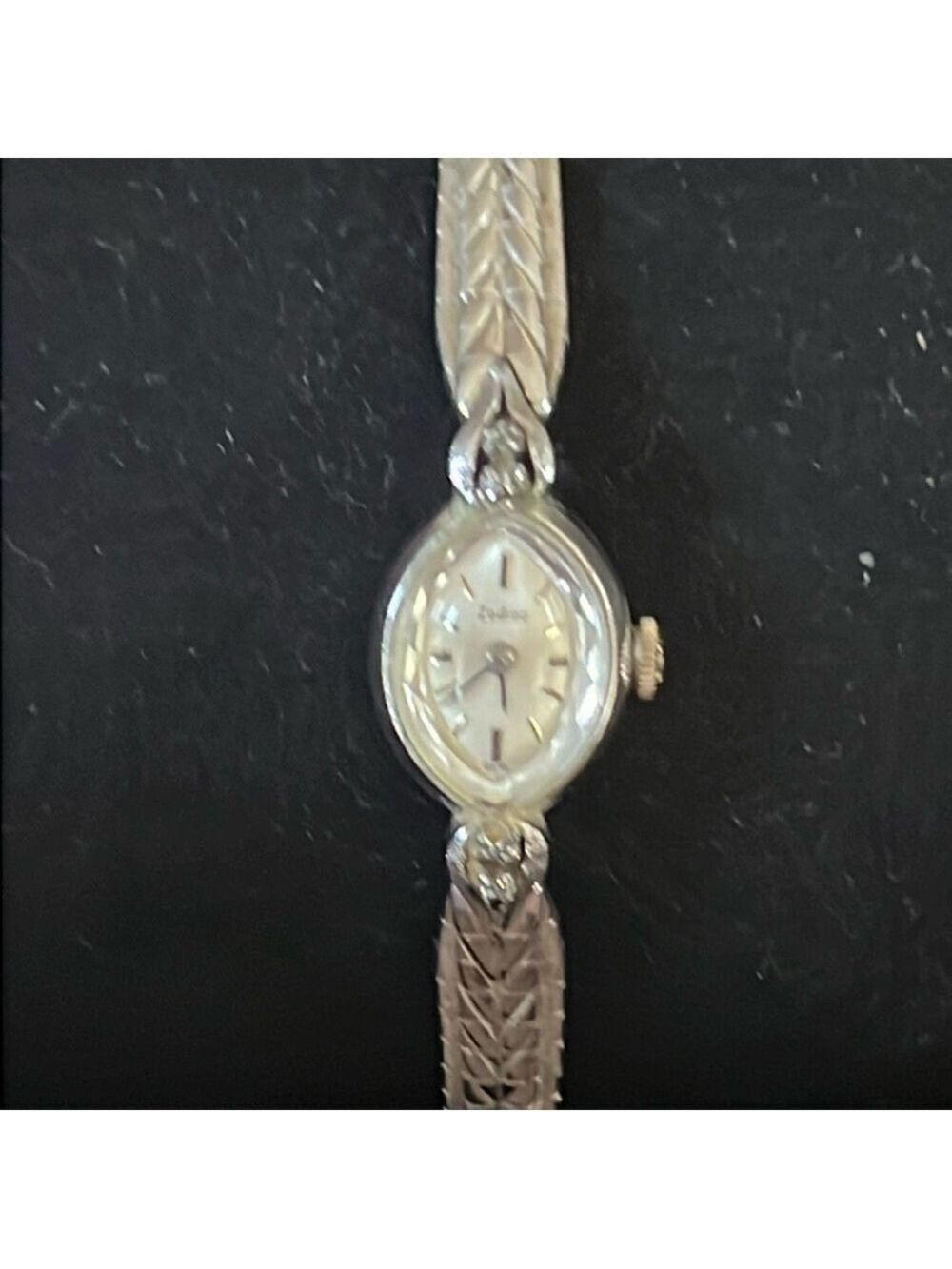 Zodiac 10k Gold Filled Diamond Watch Swiss 1960s - Picture 2 of 9
